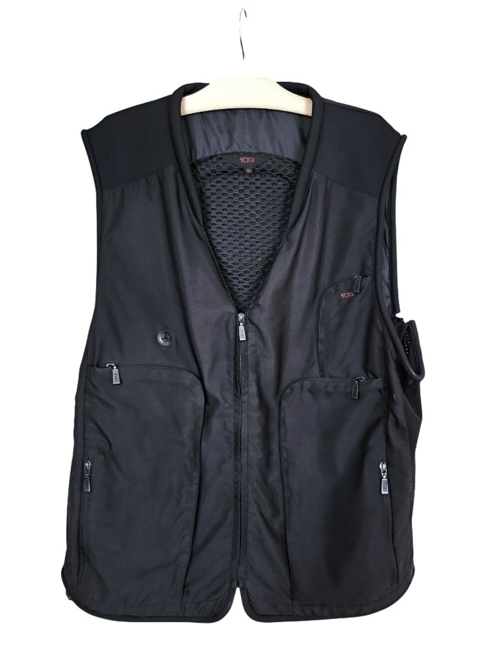 TUMI Black Men's Travel Vest XL